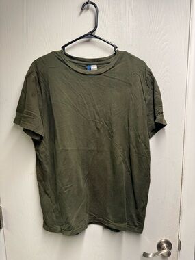 Divided Olive Green Short Sleeve Crew Neck T‑Shirt